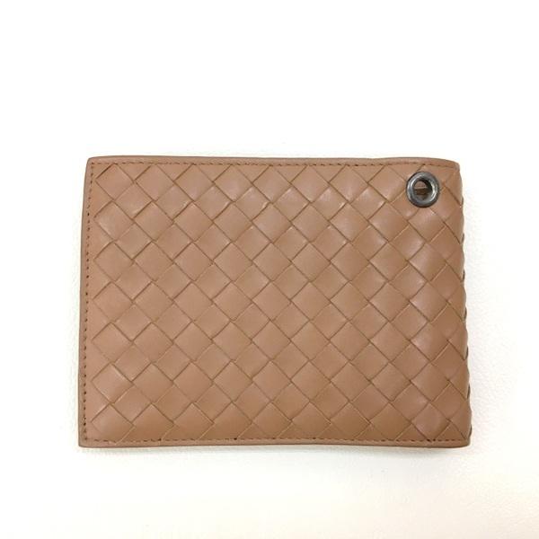 BOTTEGA VENETA 小銭入れ付き 二つ折り ミニ 財布 コンパクト ボッテガヴェネタ BOTTEGA VENETA 707601 VCPP3 二つ折り財布 レディース 財布 ミニ財布 小銭入れ レザー 本革 イントレチャート SMALL BI FOLD ZIP WALLET