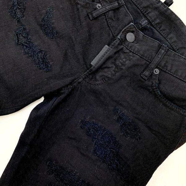 DSQUARED2 ディースクエアード JENNIFER CROP JEAN ブラックデニム 