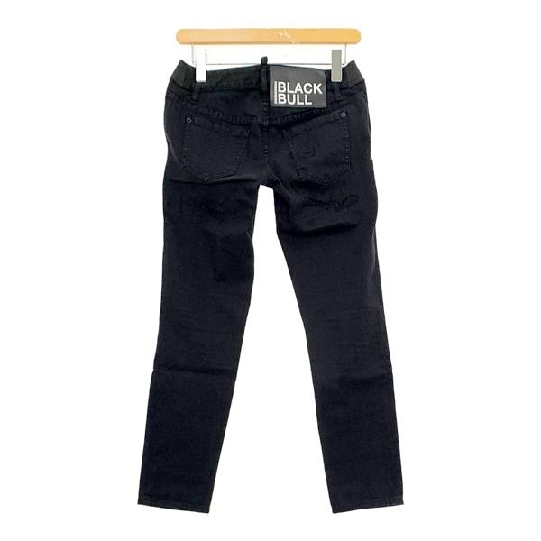 DSQUARED2 ディースクエアード JENNIFER CROP JEAN ブラックデニム 