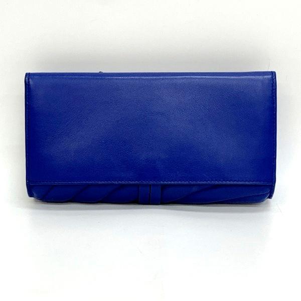 Chloé クロエ 青 レザー 長財布 Chloe（クロエ） Chloe alphabet アルファベット CHC18UP715 長財布 二