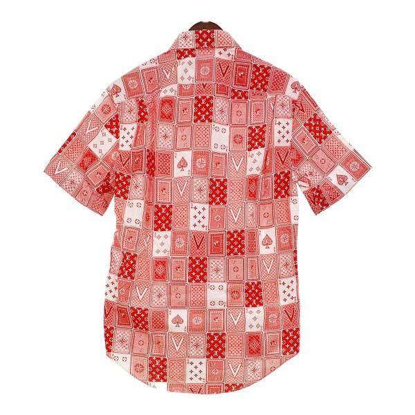 日本産 LOUIS VUITTON トランプ柄 メンズ ルイヴィトン 総柄 ホワイト