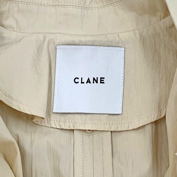 CLANE（クラネ） バックフリルシングルコート ステンカラーコート 22SS 