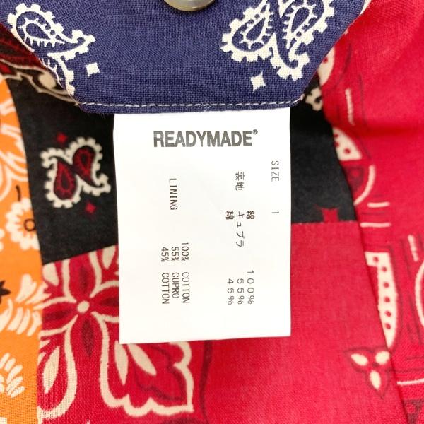 READYMADE 21SS BANDANA EASY SHORTS RE-CO-MU-00-00-138 バンダナ イージー ショーツ 美品 古着  サイズ1 マルチカラー レディメイド ショートパンツ DM7804■