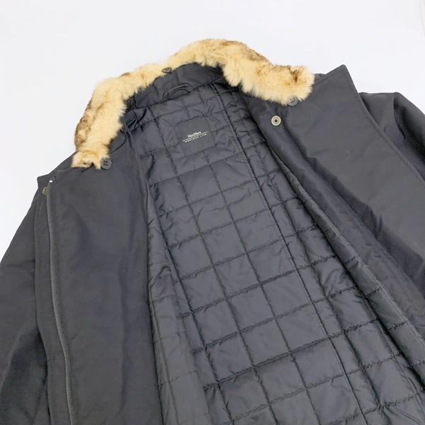 Max Mara マックスマーラ ウィークエンド ファー襟付き ロングコート 