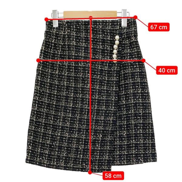 JUSGLITTY ジャスグリッティー 22AW ツイード スカート 42438262  