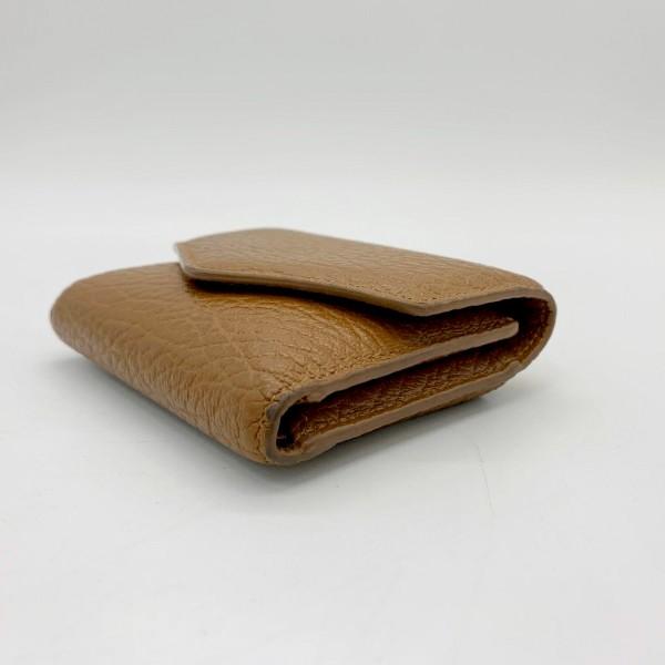 メゾンマルジェラ グレインレザー 三つ折り 財布 ウォレット  