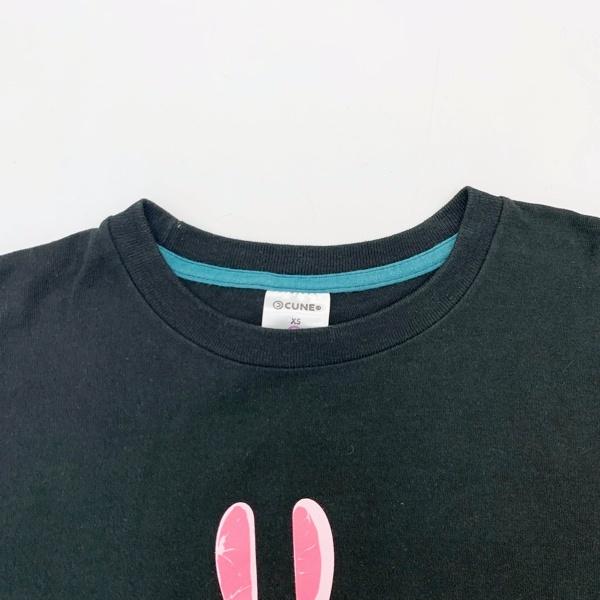 CUNE キューン S/S Tee 高いお肉 うさぎ プリント Tシャツ 半袖 CUNE キューン S/S Tee 高いお肉 うさぎ プリント Tシャツ 半袖