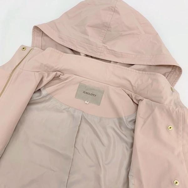 JUSGLITTY（ジャスグリッティー） 撥水 ロングフード ブルゾン コート