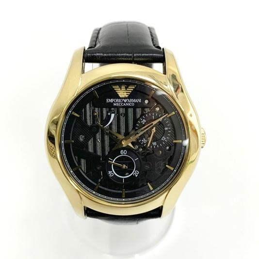 EMPORIO ARMANI エンポリオ アルマーニ 腕時計 AR4674 裏スケ 自動巻 