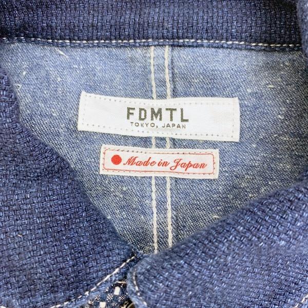 FDMTL ファンダメンタル 刺し子 パッチワーク デニム カバーオール