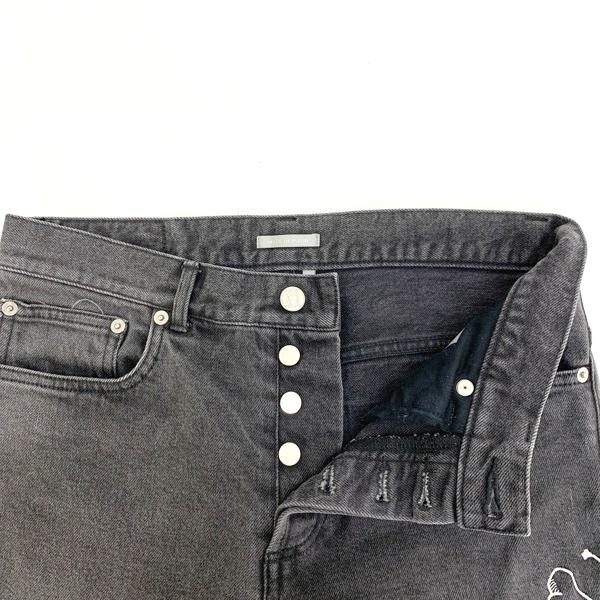 Christian Dior Stussy 蜂 ロゴ 刺繍 デニムパンツ 013DS01DY988 