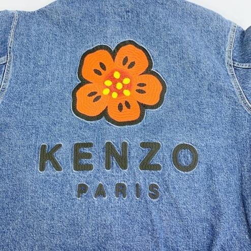 KENZO ケンゾー ボケ フラワー 刺繍 デニムジャケット 美品 KENZO ケンゾー ボケ フラワー 刺繍 デニムジャケット 美品
