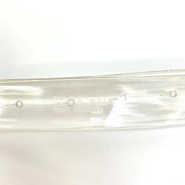 TOGA PULLA トーガプルラ pvc メタルバックル クリア ダブルベルト レディース 服飾 IF8230 :1