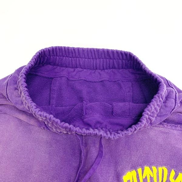 新品】CVTVLISTカタリストロゴ刺繍ブリーチ加工サルエルスウェットパンツ1