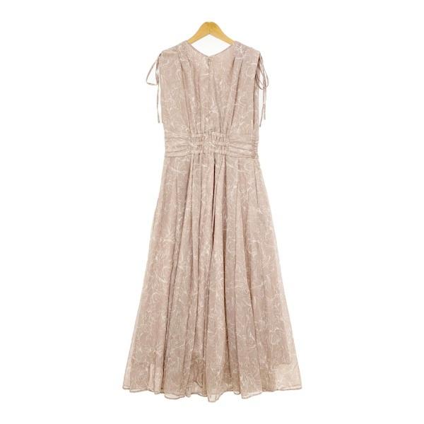 アプワイザーリッシェ ラインフラワープリントワンピース サイズ2 Apuweiser-riche（アプワイザーリッシェ）の「ラインフラワー