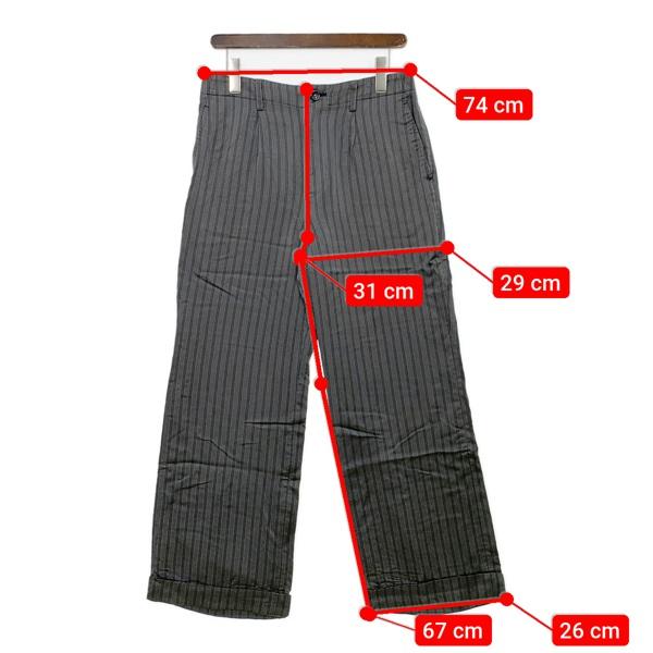 トリココムデギャルソン AD2012 TJ-P003 ストライプ ワイドパンツ  