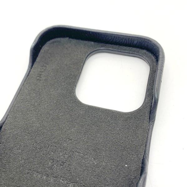 LOUIS VUITTON iPhone 14 Pro モノグラム LVロゴ レザー LOUIS VUITTON iPhone 14 Pro モノグラム LVロゴ レザー