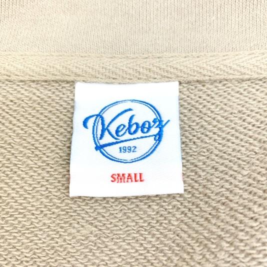 Keboz ケボズ ハーフジップ スウェット 美品 ワンポイント 刺繍 ロゴ 