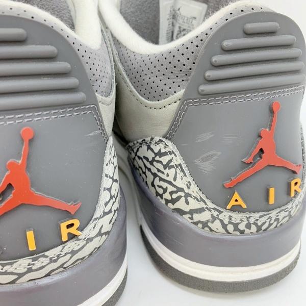 NIKE AIR JORDAN 3 RETRO COOL GREY CT8532-012 エアジョーダン 3 レトロ クールグレー ハイカット スニーカー メンズ 27.5cm グレー ナイキ 靴 DF8922■｜sunstep｜07