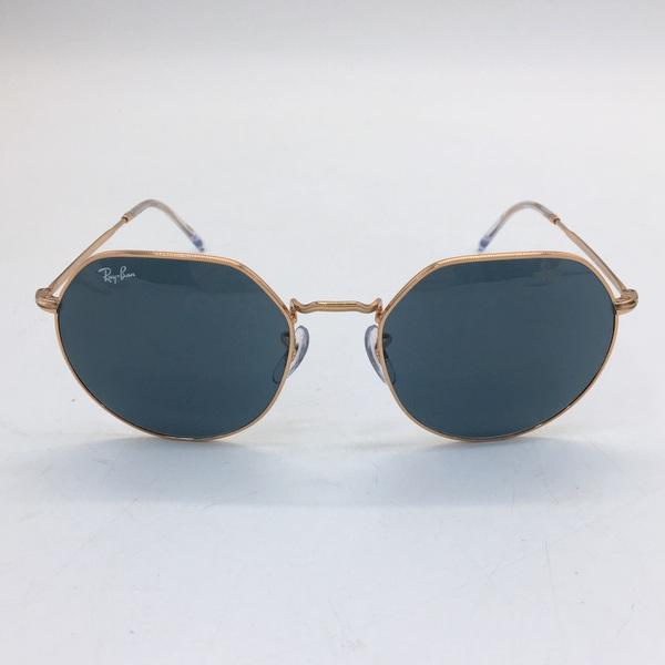 Ray-Ban RB3565 JACK サングラス 美品 めがね メガネ 眼鏡 伊達 アイウェア メタルフレーム 紫外線防止 ドライブ メンズ  ゴールド/ブルー レイバン DF9296■｜sunstep｜03