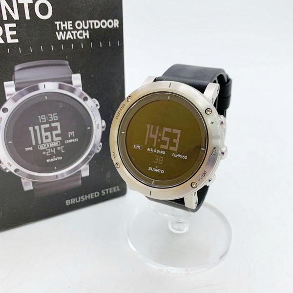 SUUNTO CORE BRUSHED STEEL ブラッシュドスチール SS020339000 腕時計 アウトドア 登山 トレッキング ハイキング 箱付き メンズ スント コア 服飾