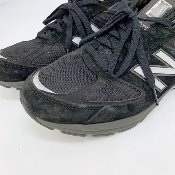 ニューバランス M990BK5 スニーカー シューズ USA製 アメリカ製 メッシュ スエード 大きめサイズ メンズ 28cm ブラック NEW BALANCE 靴 DF9613■｜sunstep｜06