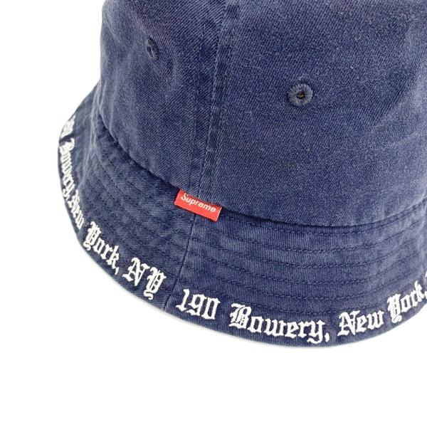supremeバケハEmbroidered Brim Crusher