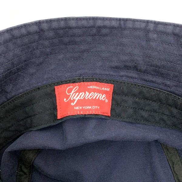Supreme Embroidered Brim Crusher ロゴ バケハ ハット 帽子 バケット 
