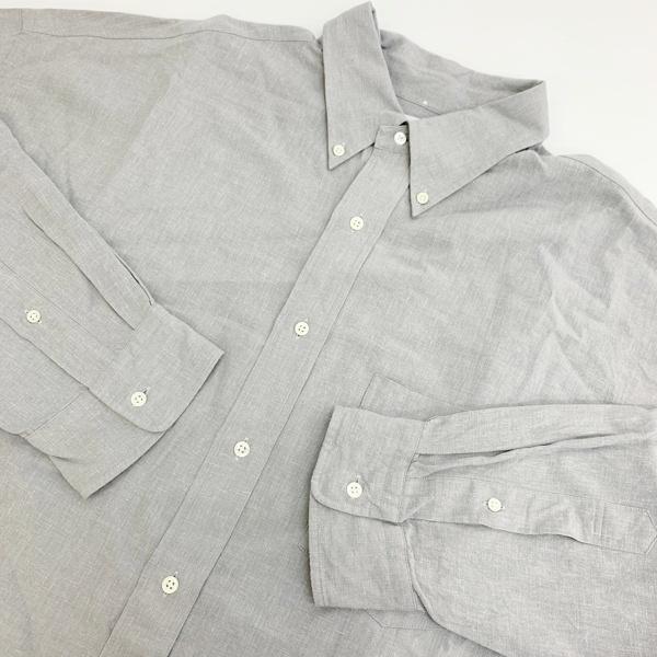 120% lino グラフペーパー Linen Cupro Oversized B.D. Shirt GM231 