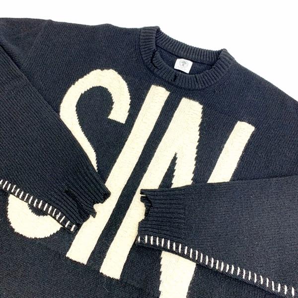 SAINT Mxxxxxx セントマイケル SIN ウール セーター ニット SM SAINT Mxxxxxx セントマイケル SIN ウール セーター ニット SM