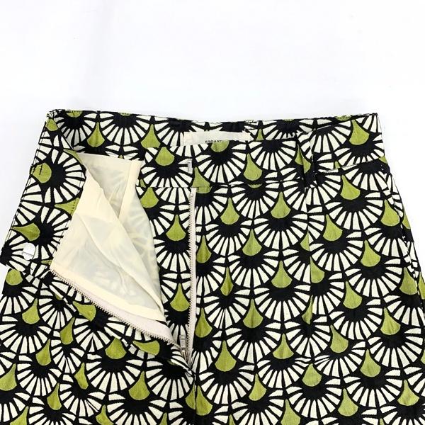 TODAYFUL ジャガード スリット トラウザーパンツ 12020706 美品 ボトム