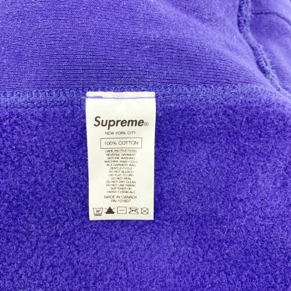 Supreme S LOGO パーカー フーディー プルオーバー ワッペン ロゴ 無地 ストリート メンズ パープル シュプリーム トップス DM10270■｜sunstep｜07