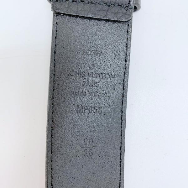 LOUIS VUITTON Signature Chain Belt サンチュールシグネチャーチェーンベルト MP058 モノグラム レザー メンズ 90/36 ブラック ルイヴィトン 服飾 DF10769■｜sunstep｜10