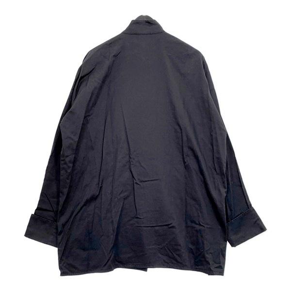 kemono ちゃいな ワンピース 装進飾 チャイナ 長袖 ロング シャツ 黒