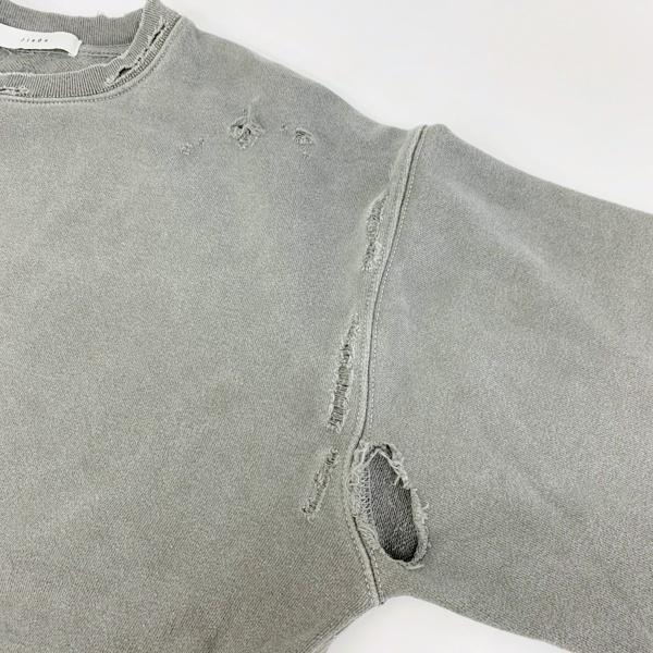 JieDa ジエダ 23SS PIGMENT DAMAGE SWEAT ピグメント ダメージ クルー  
