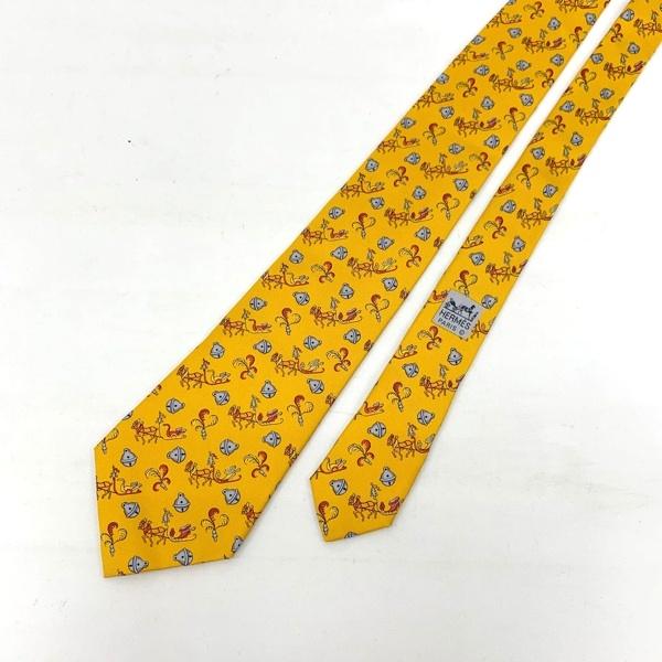 HERMES（エルメス） ネクタイ 7596 レギュラータイ シルク ホース 馬車