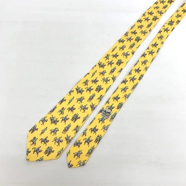HERMES（エルメス） ネクタイ 7599 美品 レギュラータイ シルク ホース