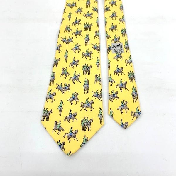 HERMES（エルメス） ネクタイ 7599 美品 レギュラータイ シルク ホース