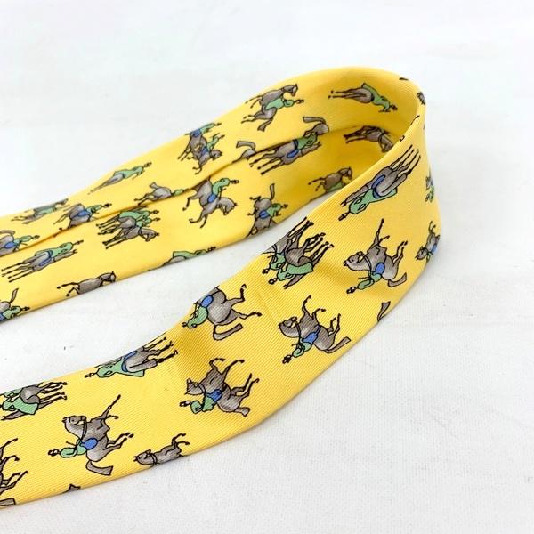 HERMES（エルメス） ネクタイ 7599 美品 レギュラータイ シルク ホース