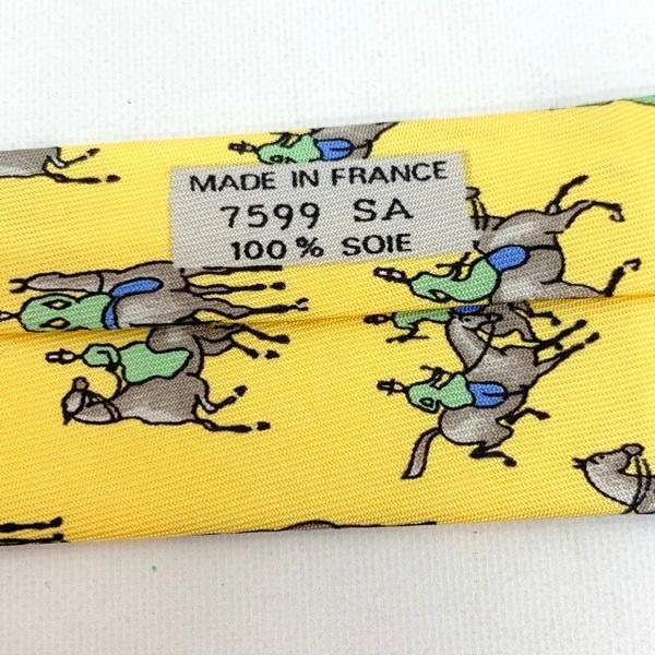 HERMES（エルメス） ネクタイ 7599 美品 レギュラータイ シルク ホース