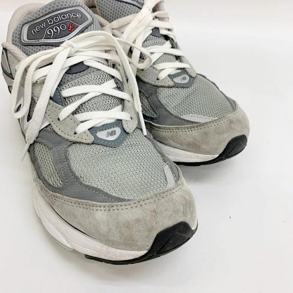 NEW BALANCE 990V6 M990GL6 ローカット スニーカー メッシュ スエード USA製 アメリカ製 箱付き メンズ 28cm グレー ニューバランス 靴 DF11084■｜sunstep｜08