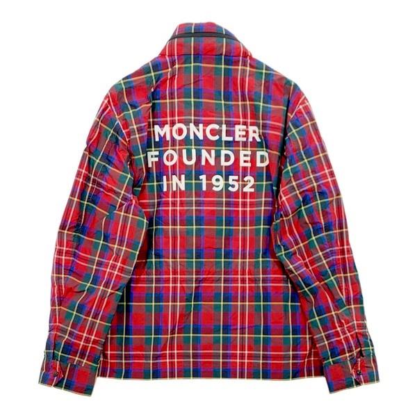 MONCLER タータンチェック ナイロン ジャケット ウィンド MONCLER タータンチェック ナイロン ジャケット ウィンド