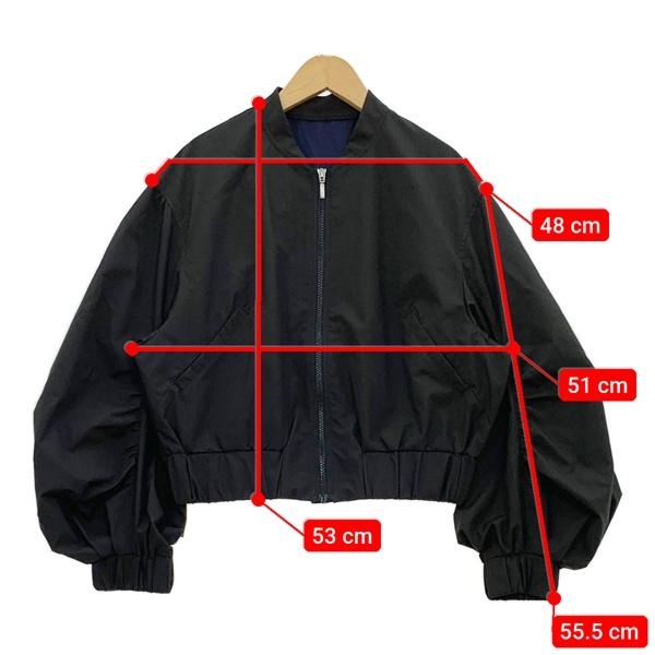 タグ付＊定価1.9万＊エレンディーク　ギャザースリーブMA-1 ネイビー 紺色 ELENDEEK（エレンディーク） ELENDEEK GATHER SLEEVE MA-1 ギャザー