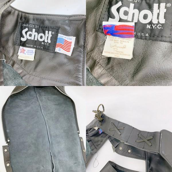 Schott レザー チャップス レザーパンツ 本革 バイクウェア Schott レザー チャップス レザーパンツ 本革 バイクウェア