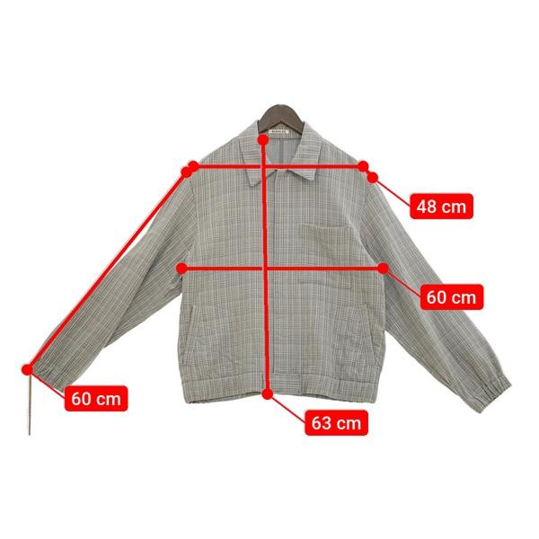 AURALEE オーラリー HARD TWIST WOOL DOUBLE FACE CHECK BLOUZON 