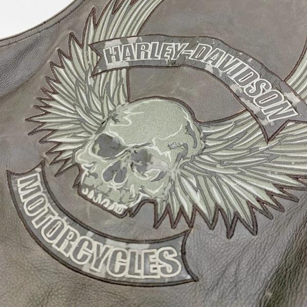 Harley Davidson ハーレーダビッドソン RIVAL レザー ベスト 本革 