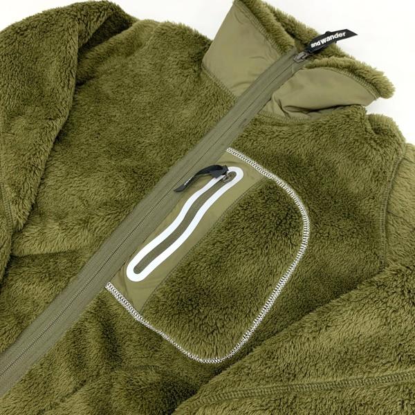 and wander（アンドワンダー） ハイロフトフリースジャケット 574