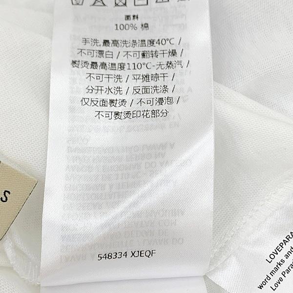 GUCCI（グッチ） GUCCI 22SS LOVE PARADE バックロゴ プリント Tシャツ