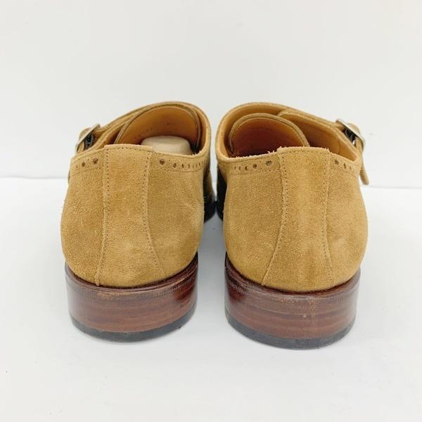 YANKO ヤンコ ダブルモンクストラップ ドレスシューズ ビジネス 14577 メンズ サイズ8 1/2 ブラウン 靴 DF18548■_3