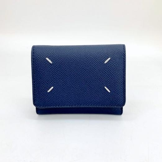 Maison Margiela 三つ折り財布ネイビー メゾンマルジェラ 三つ折り財布